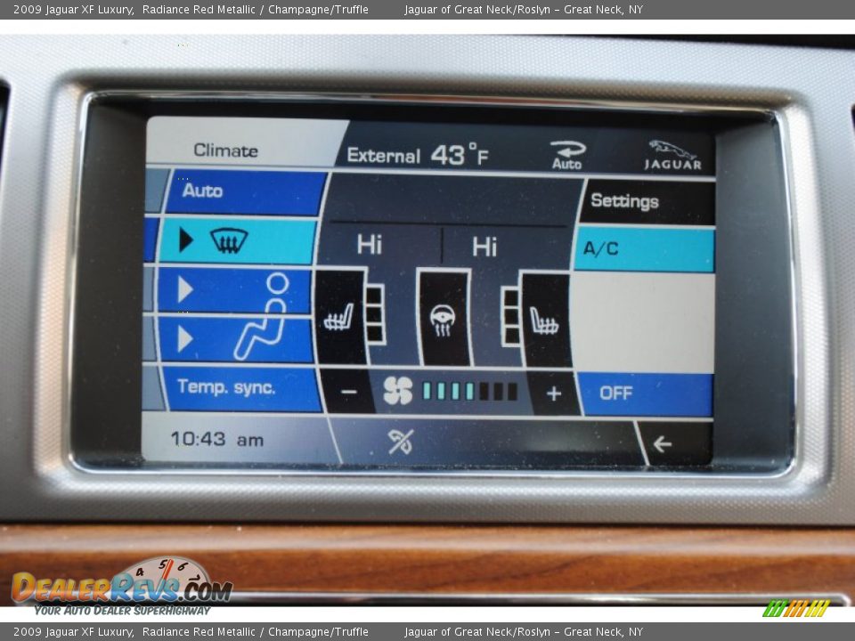 2009 Jaguar XF Luxury Radiance Red Metallic / Champagne/Truffle Photo #23