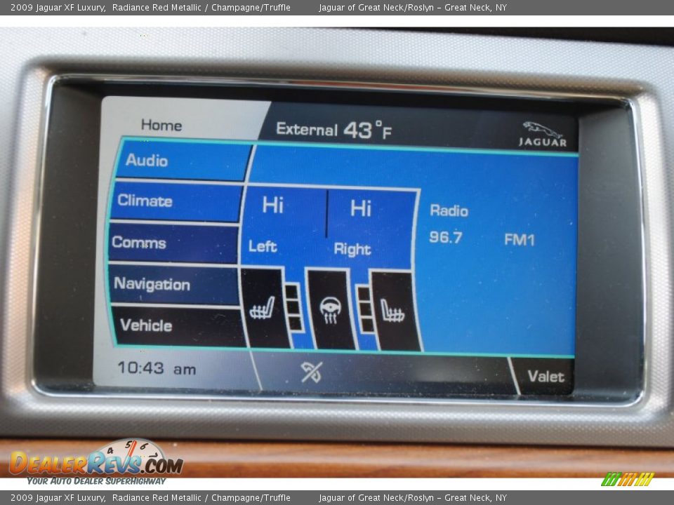 2009 Jaguar XF Luxury Radiance Red Metallic / Champagne/Truffle Photo #24