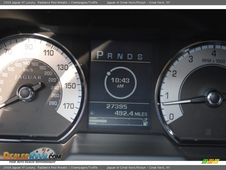 2009 Jaguar XF Luxury Radiance Red Metallic / Champagne/Truffle Photo #26
