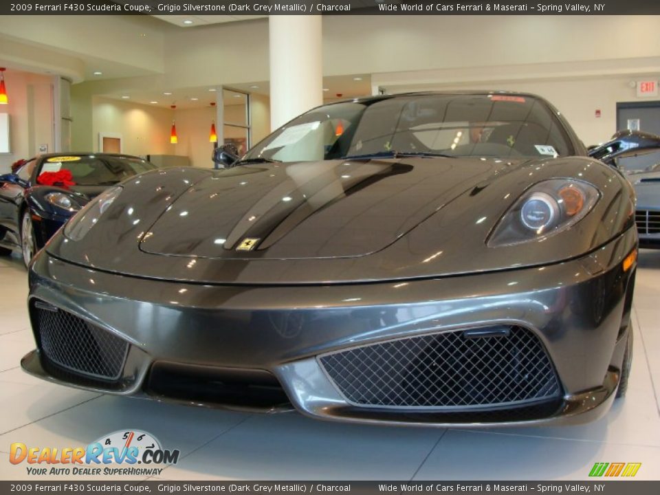 Grigio Silverstone (Dark Grey Metallic) 2009 Ferrari F430 Scuderia Coupe Photo #2