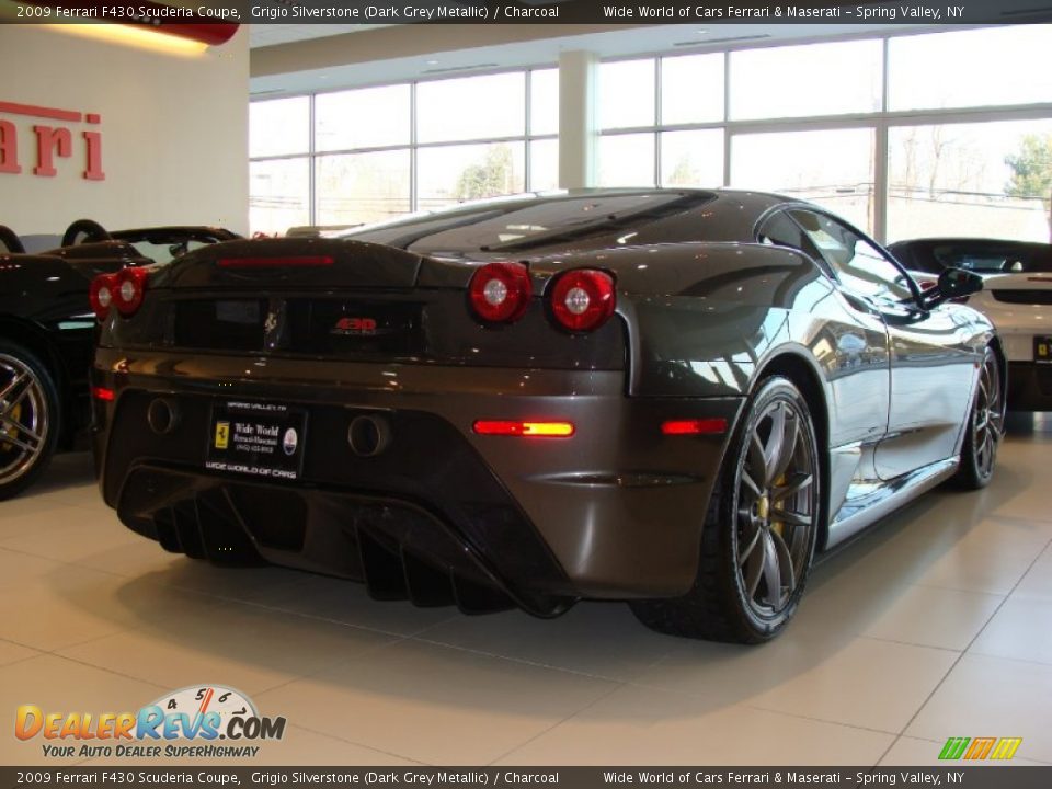 2009 Ferrari F430 Scuderia Coupe Grigio Silverstone (Dark Grey Metallic) / Charcoal Photo #7