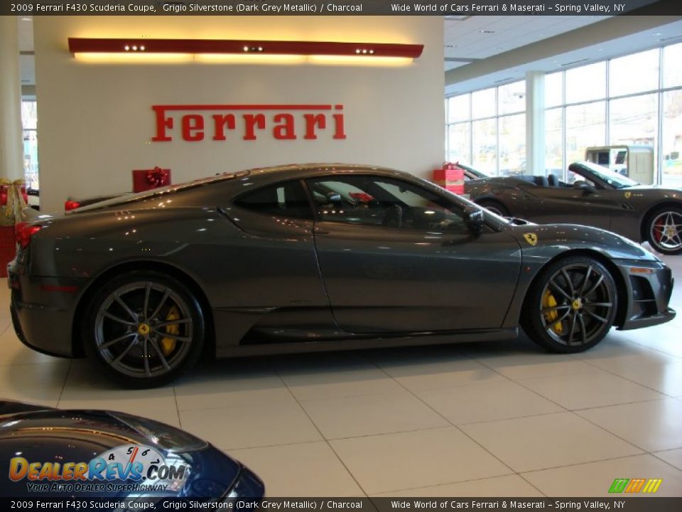 Grigio Silverstone (Dark Grey Metallic) 2009 Ferrari F430 Scuderia Coupe Photo #8