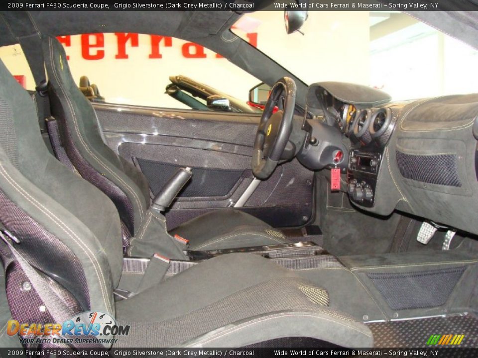 2009 Ferrari F430 Scuderia Coupe Grigio Silverstone (Dark Grey Metallic) / Charcoal Photo #16