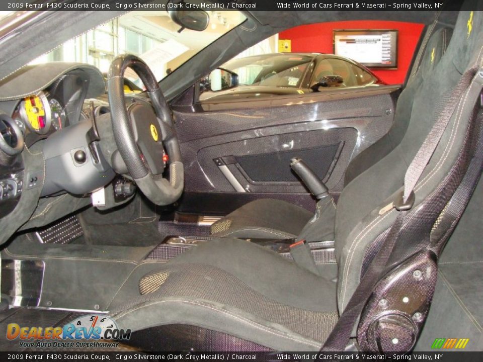 Charcoal Interior - 2009 Ferrari F430 Scuderia Coupe Photo #21