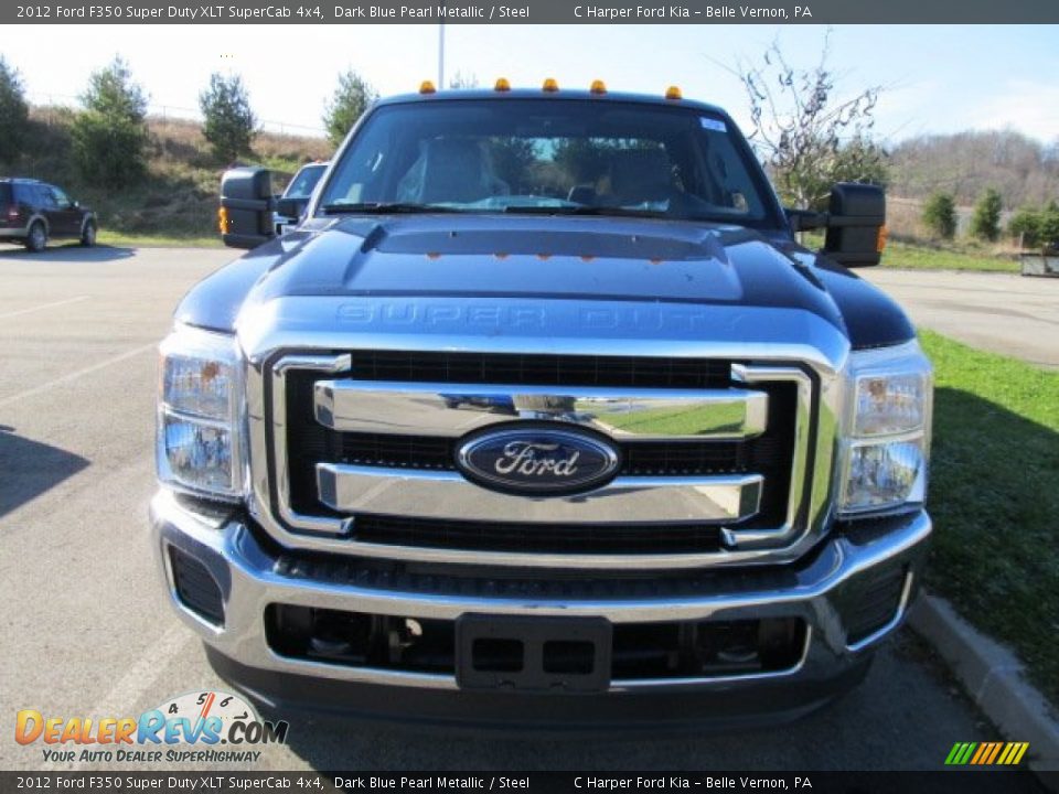 Dark Blue Pearl Metallic 2012 Ford F350 Super Duty XLT SuperCab 4x4 Photo #7