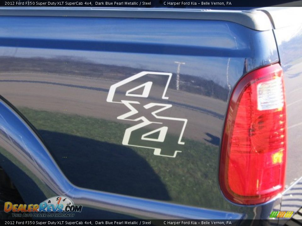 2012 Ford F350 Super Duty XLT SuperCab 4x4 Dark Blue Pearl Metallic / Steel Photo #10