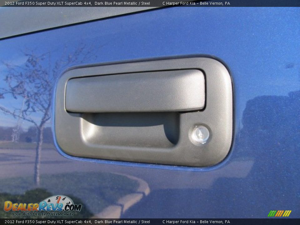 2012 Ford F350 Super Duty XLT SuperCab 4x4 Dark Blue Pearl Metallic / Steel Photo #14