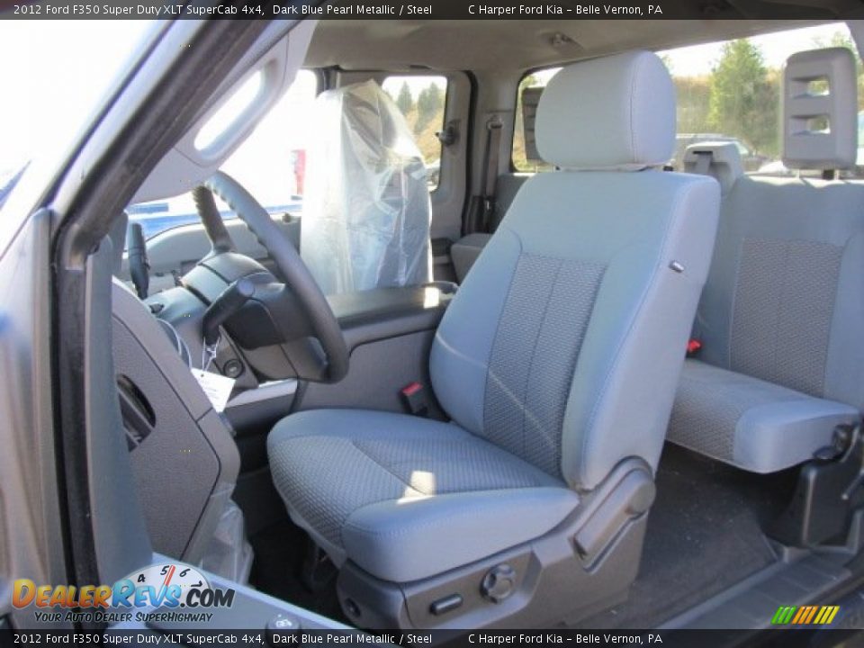 Steel Interior - 2012 Ford F350 Super Duty XLT SuperCab 4x4 Photo #18