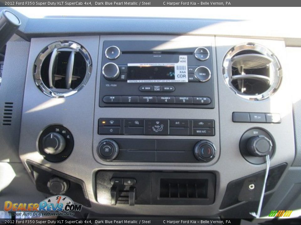 2012 Ford F350 Super Duty XLT SuperCab 4x4 Dark Blue Pearl Metallic / Steel Photo #22