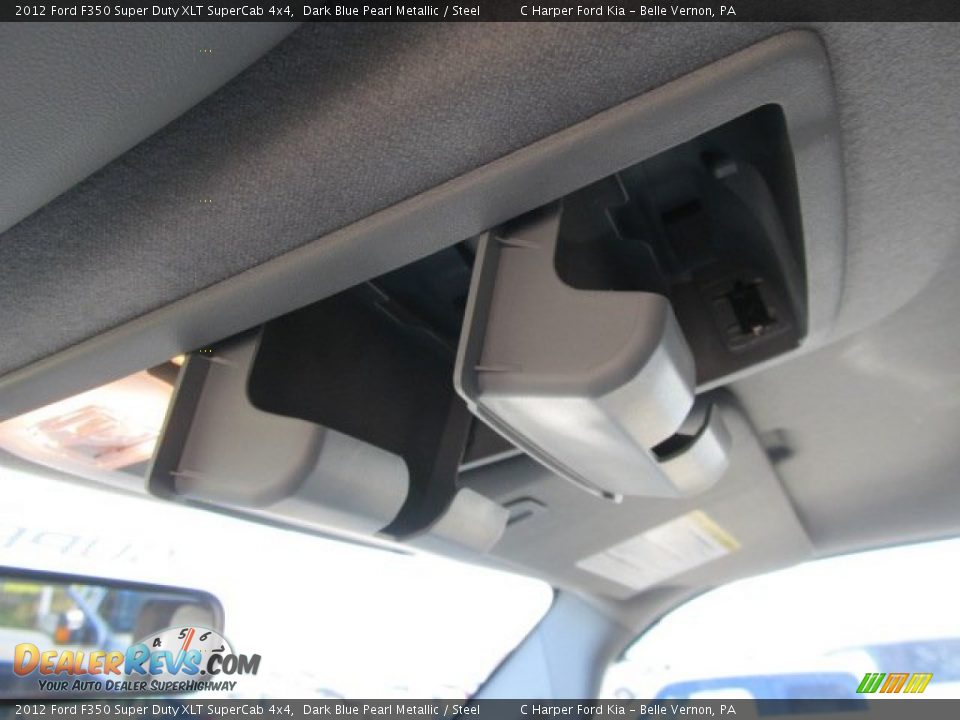 2012 Ford F350 Super Duty XLT SuperCab 4x4 Dark Blue Pearl Metallic / Steel Photo #23