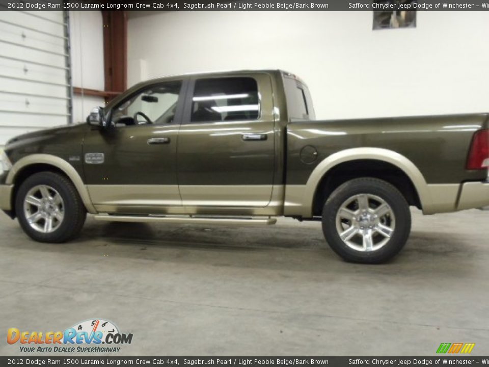 2012 Dodge Ram 1500 Laramie Longhorn Crew Cab 4x4 Sagebrush Pearl / Light Pebble Beige/Bark Brown Photo #2