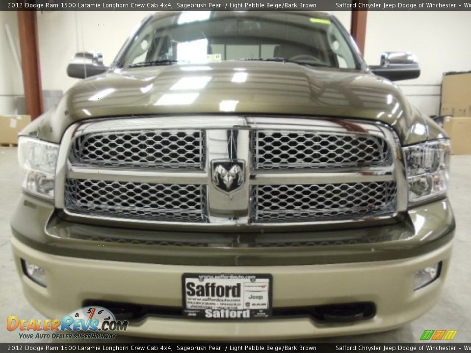 2012 Dodge Ram 1500 Laramie Longhorn Crew Cab 4x4 Sagebrush Pearl / Light Pebble Beige/Bark Brown Photo #8