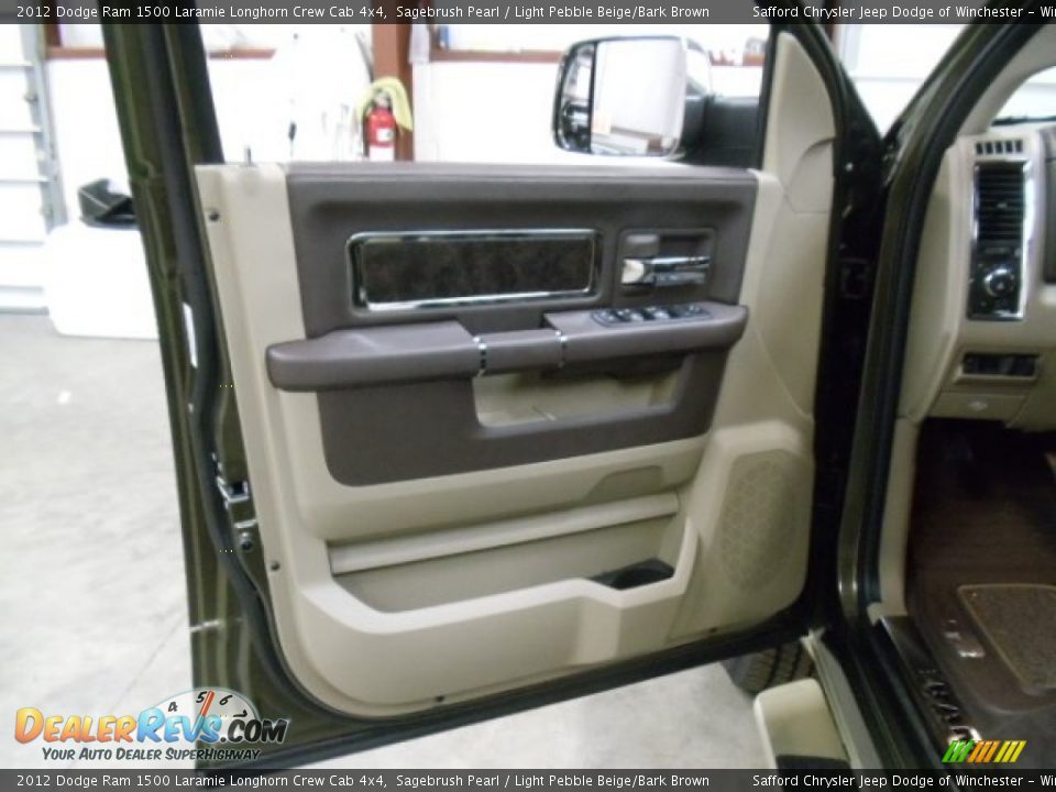 2012 Dodge Ram 1500 Laramie Longhorn Crew Cab 4x4 Sagebrush Pearl / Light Pebble Beige/Bark Brown Photo #9