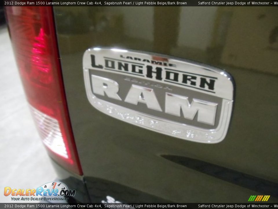 2012 Dodge Ram 1500 Laramie Longhorn Crew Cab 4x4 Sagebrush Pearl / Light Pebble Beige/Bark Brown Photo #34