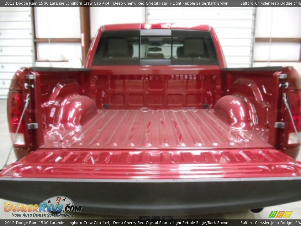 2012 Dodge Ram 1500 Laramie Longhorn Crew Cab 4x4 Deep Cherry Red Crystal Pearl / Light Pebble Beige/Bark Brown Photo #25