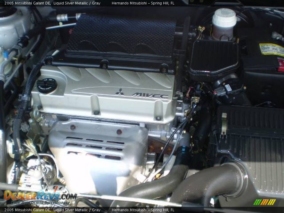 2005 Mitsubishi Galant DE Liquid Silver Metallic / Gray Photo #11