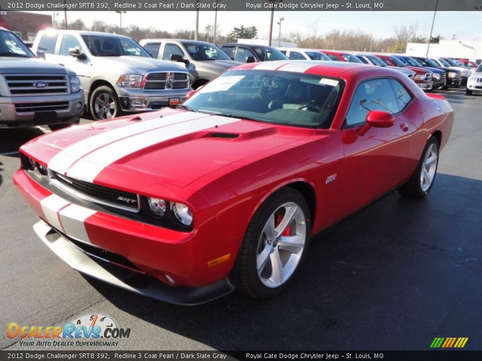2012 Dodge Challenger SRT8 392 Redline 3 Coat Pearl / Dark Slate Gray Photo #3