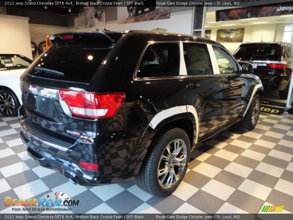 2012 Jeep Grand Cherokee SRT8 4x4 Brilliant Black Crystal Pearl / SRT Black Photo #7