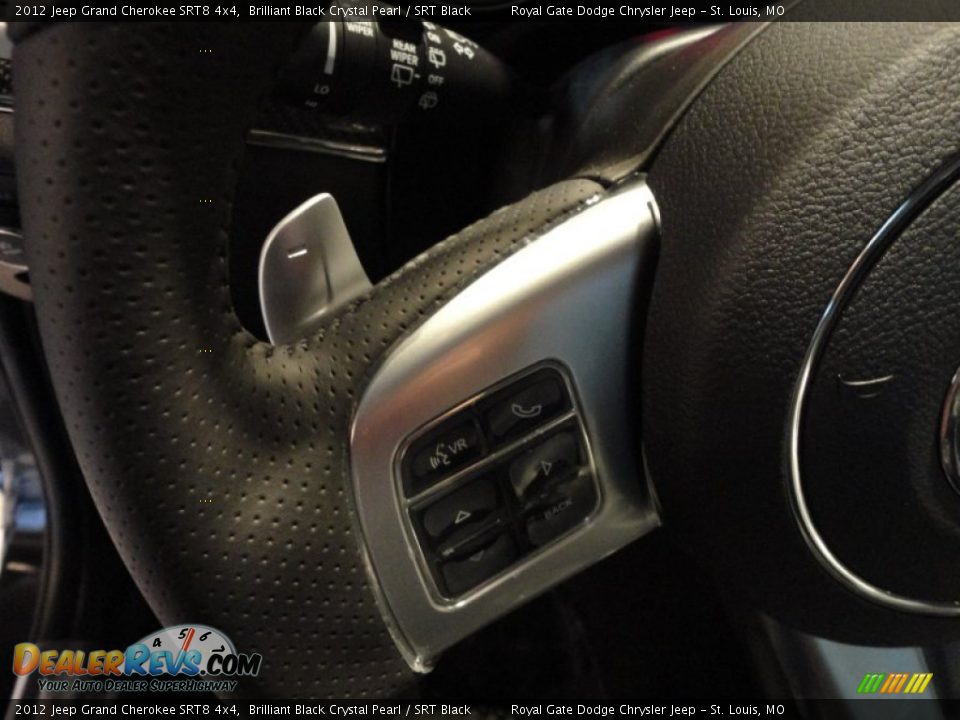 2012 Jeep Grand Cherokee SRT8 4x4 Brilliant Black Crystal Pearl / SRT Black Photo #11
