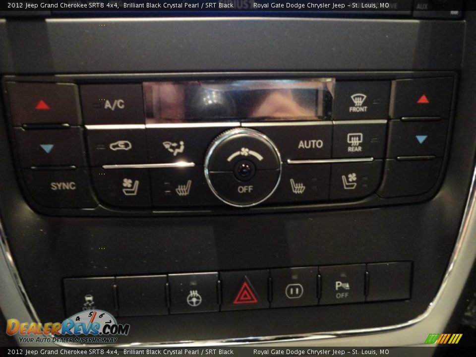 2012 Jeep Grand Cherokee SRT8 4x4 Brilliant Black Crystal Pearl / SRT Black Photo #14