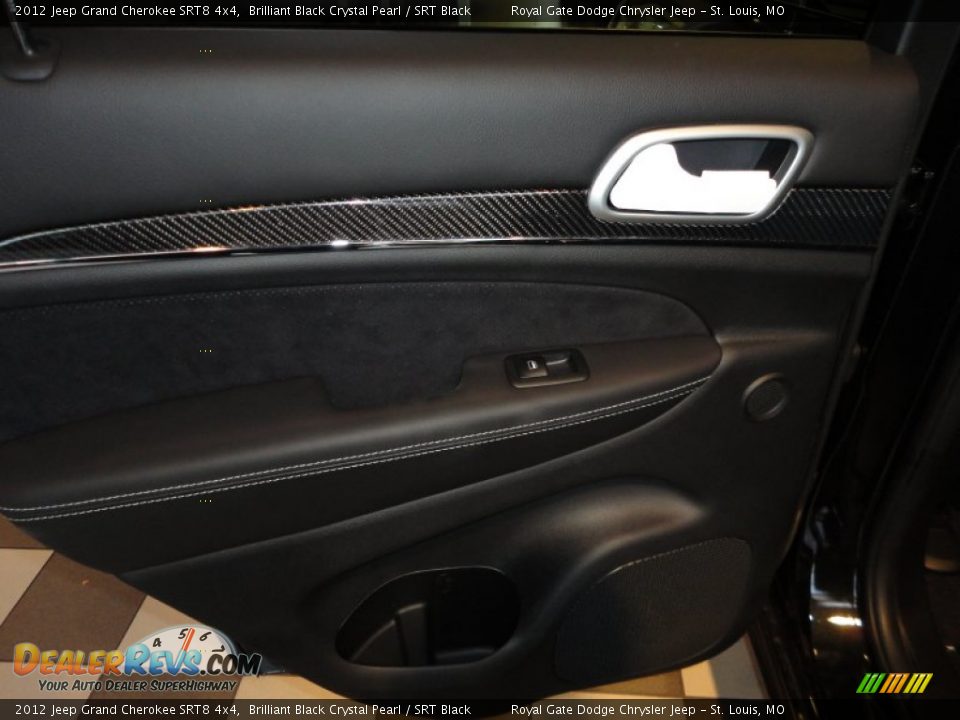 2012 Jeep Grand Cherokee SRT8 4x4 Brilliant Black Crystal Pearl / SRT Black Photo #21