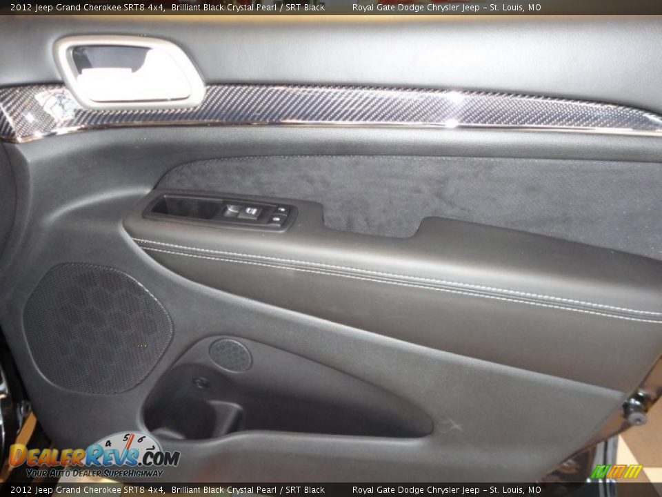 2012 Jeep Grand Cherokee SRT8 4x4 Brilliant Black Crystal Pearl / SRT Black Photo #28