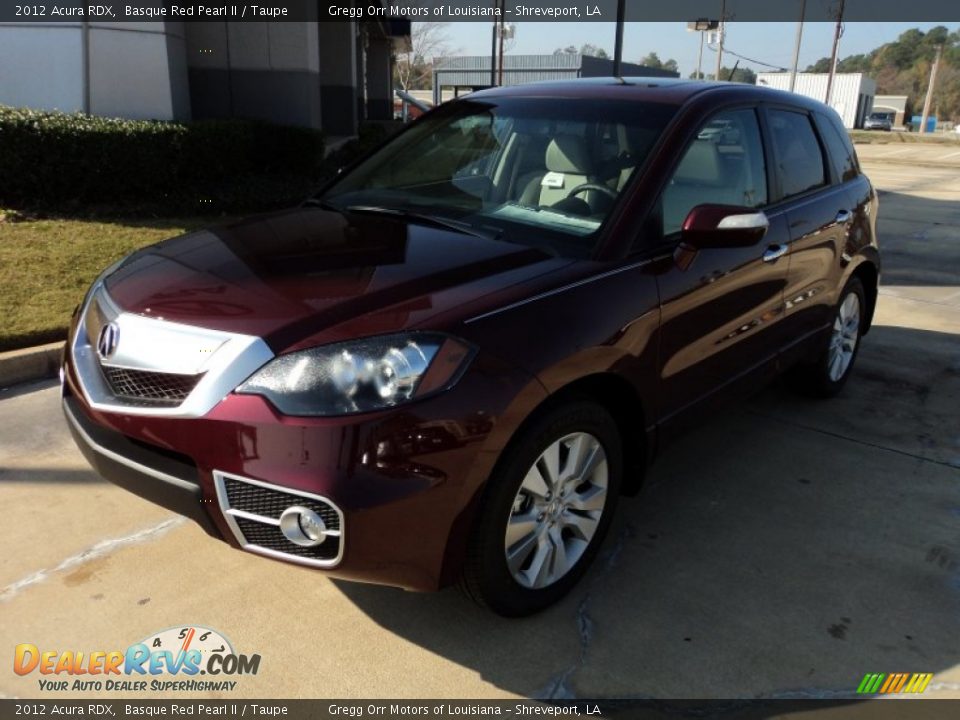 2012 Acura RDX Basque Red Pearl II / Taupe Photo #1