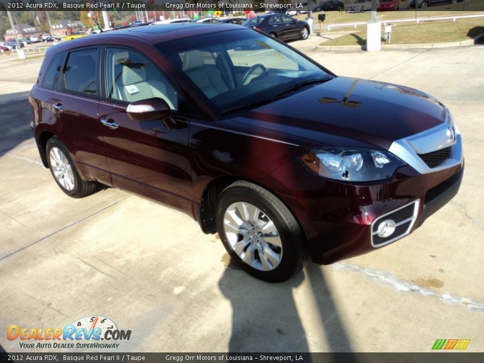 2012 Acura RDX Basque Red Pearl II / Taupe Photo #2