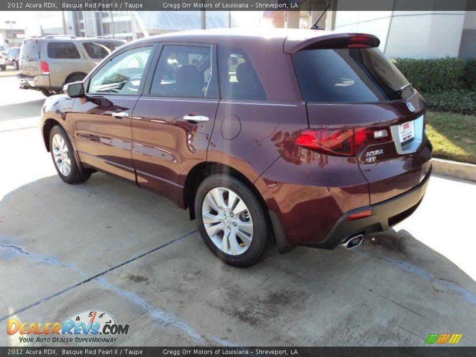 2012 Acura RDX Basque Red Pearl II / Taupe Photo #4