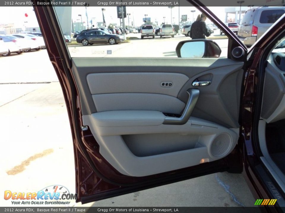 2012 Acura RDX Basque Red Pearl II / Taupe Photo #13