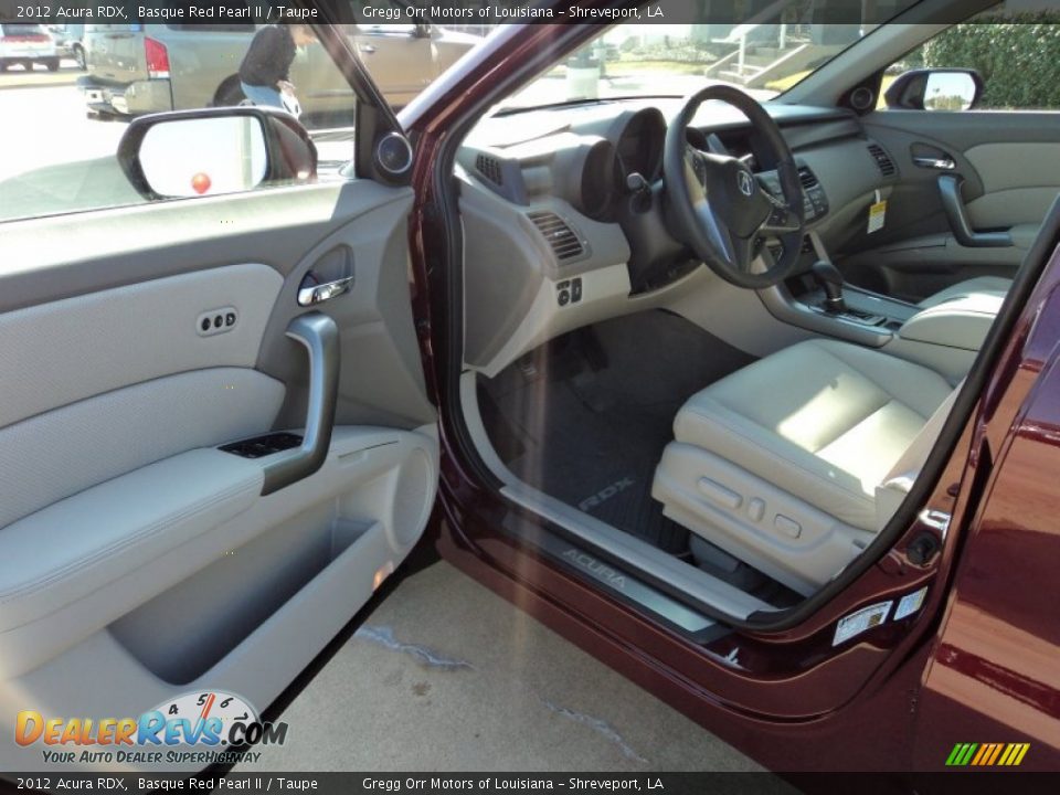 2012 Acura RDX Basque Red Pearl II / Taupe Photo #14