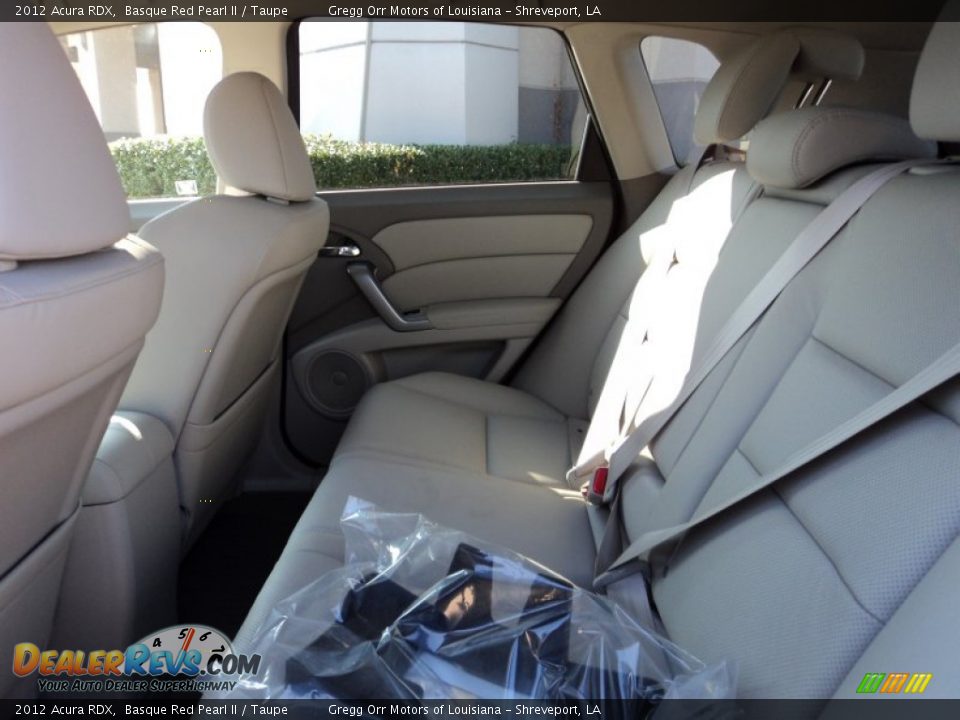 2012 Acura RDX Basque Red Pearl II / Taupe Photo #19