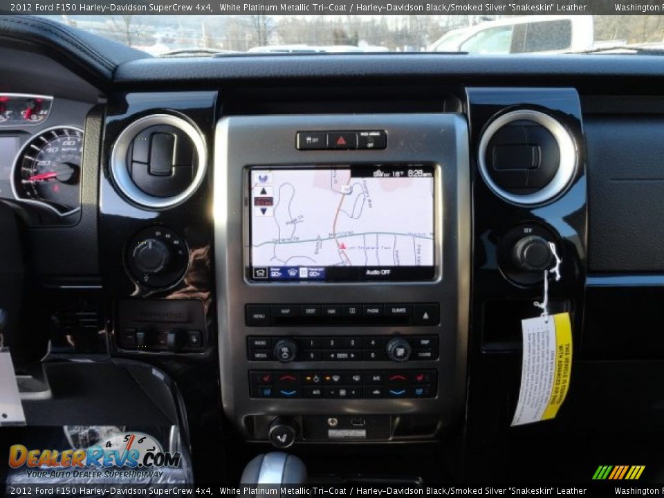 2012 Ford F150 Harley-Davidson SuperCrew 4x4 White Platinum Metallic Tri-Coat / Harley-Davidson Black/Smoked Silver 