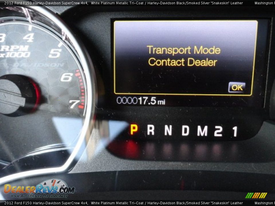 2012 Ford F150 Harley-Davidson SuperCrew 4x4 White Platinum Metallic Tri-Coat / Harley-Davidson Black/Smoked Silver 