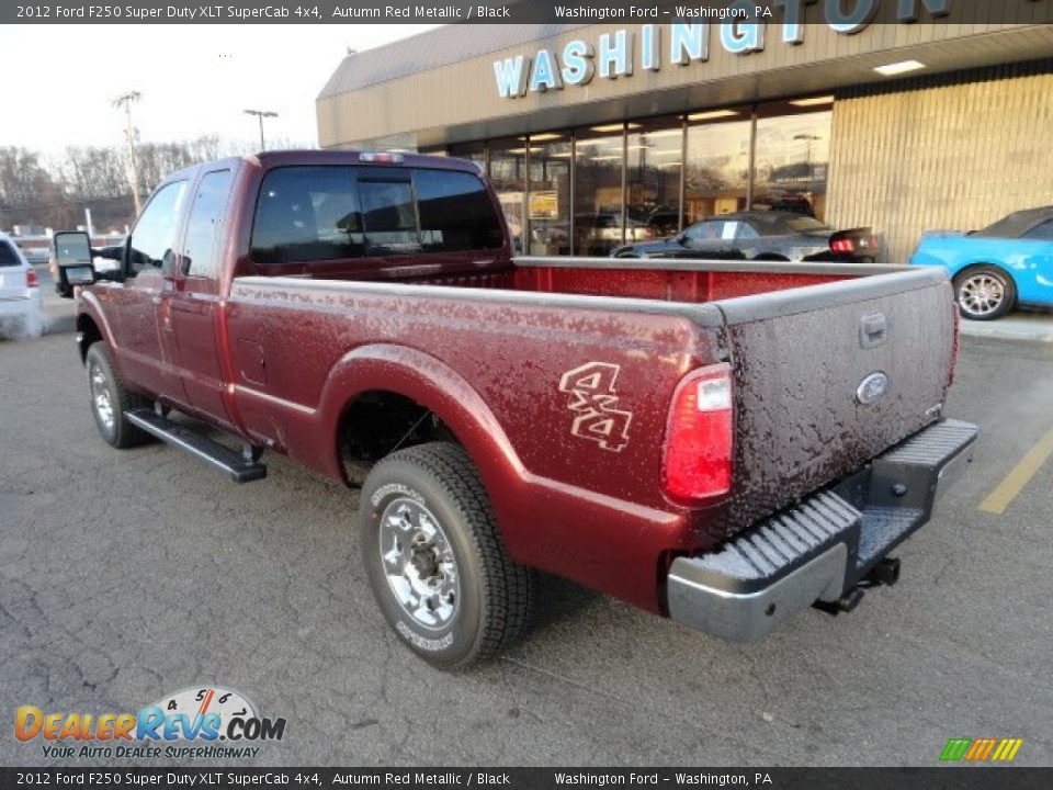 2012 Ford F250 Super Duty XLT SuperCab 4x4 Autumn Red Metallic / Black Photo #2
