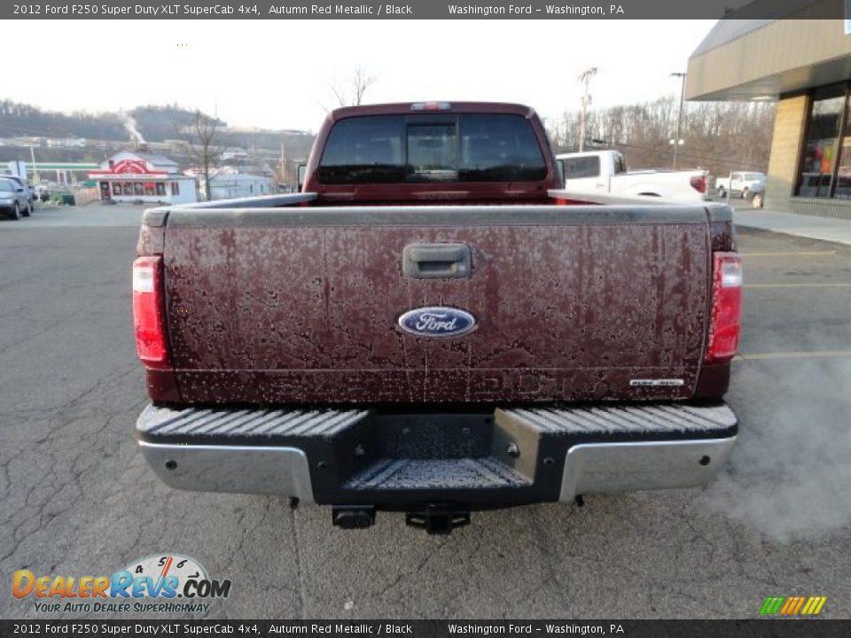 2012 Ford F250 Super Duty XLT SuperCab 4x4 Autumn Red Metallic / Black Photo #3