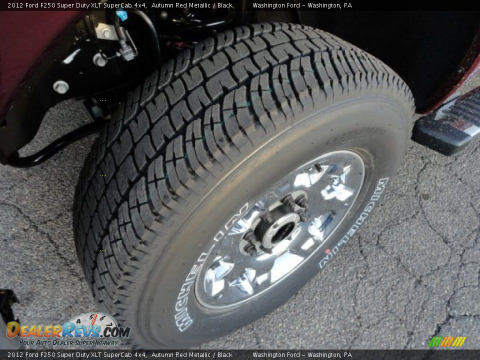2012 Ford F250 Super Duty XLT SuperCab 4x4 Autumn Red Metallic / Black Photo #9