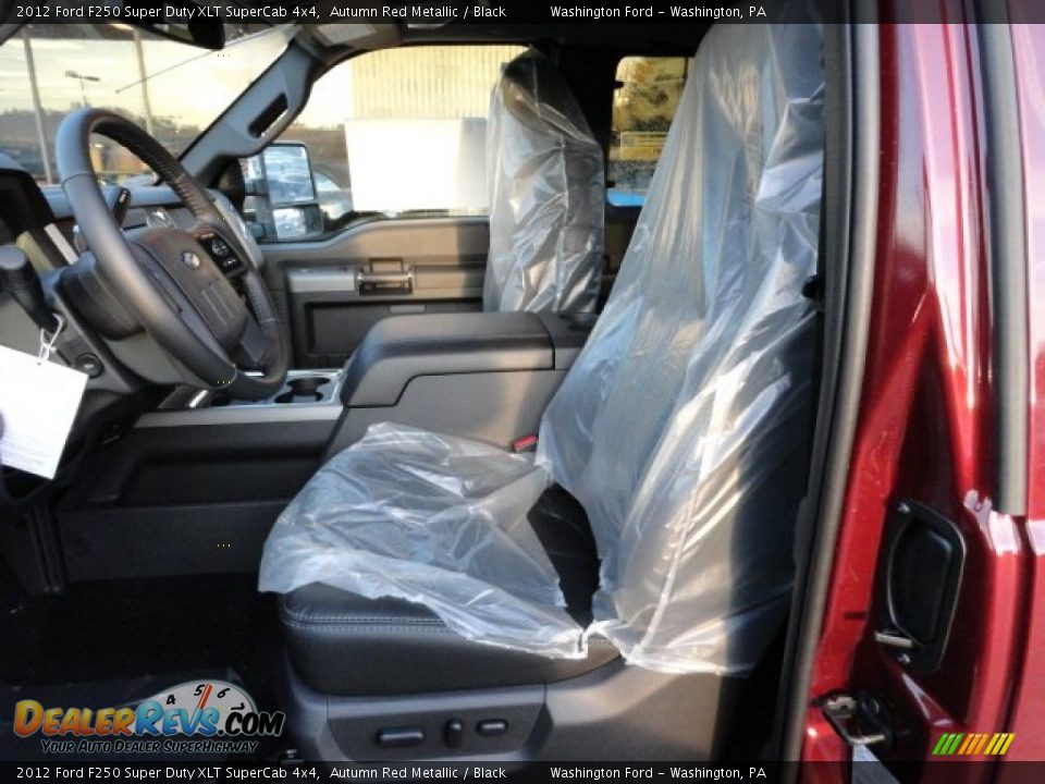2012 Ford F250 Super Duty XLT SuperCab 4x4 Autumn Red Metallic / Black Photo #10