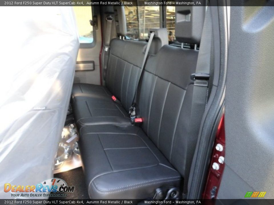 2012 Ford F250 Super Duty XLT SuperCab 4x4 Autumn Red Metallic / Black Photo #11