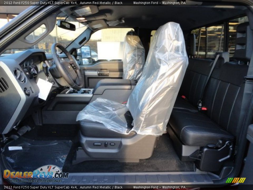 2012 Ford F250 Super Duty XLT SuperCab 4x4 Autumn Red Metallic / Black Photo #13