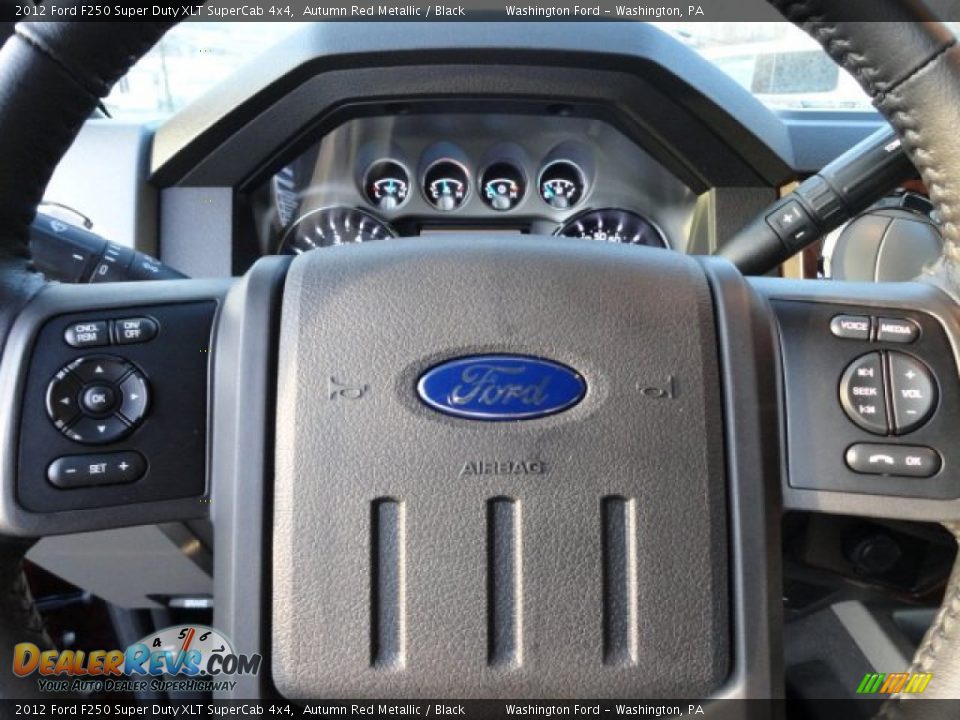 2012 Ford F250 Super Duty XLT SuperCab 4x4 Autumn Red Metallic / Black Photo #18