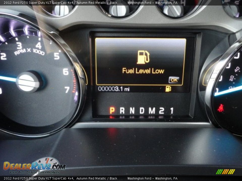 2012 Ford F250 Super Duty XLT SuperCab 4x4 Autumn Red Metallic / Black Photo #20
