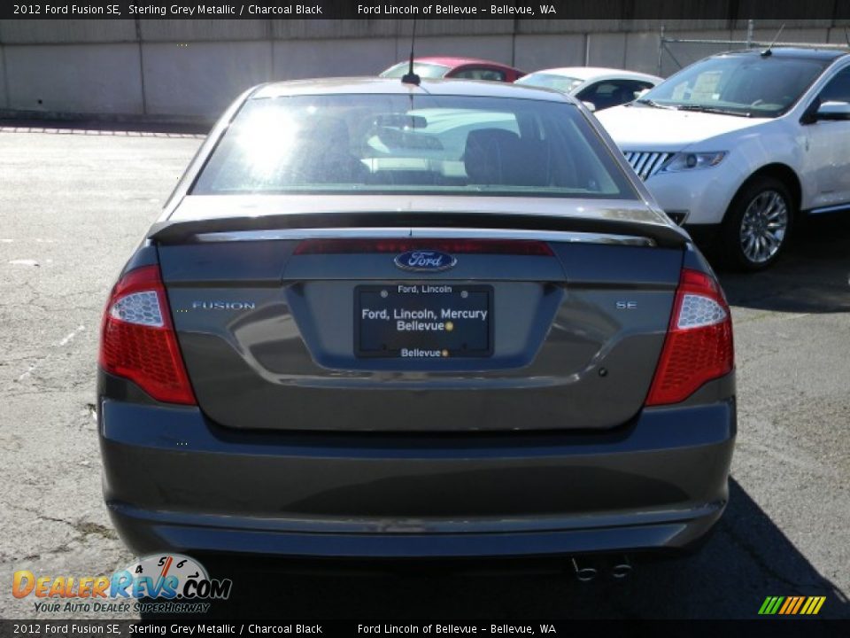 2012 Ford Fusion SE Sterling Grey Metallic / Charcoal Black Photo #4