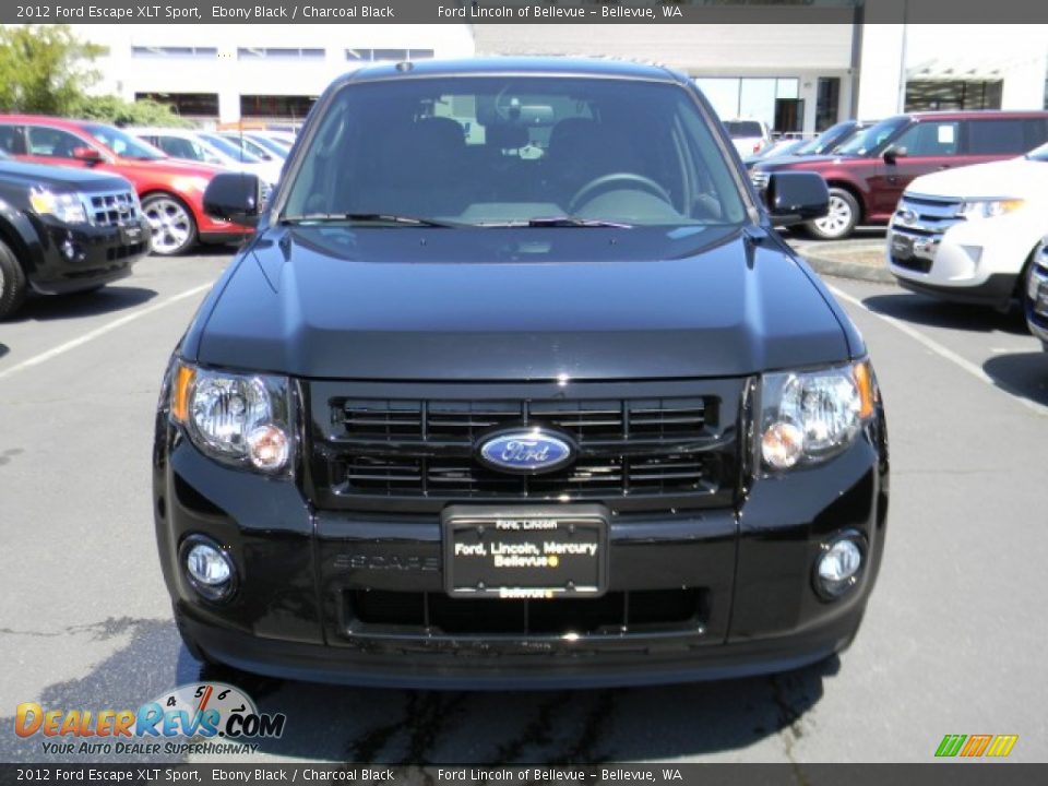 2012 Ford Escape XLT Sport Ebony Black / Charcoal Black Photo #2