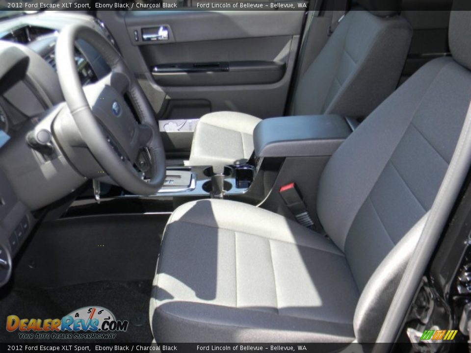 2012 Ford Escape XLT Sport Ebony Black / Charcoal Black Photo #7