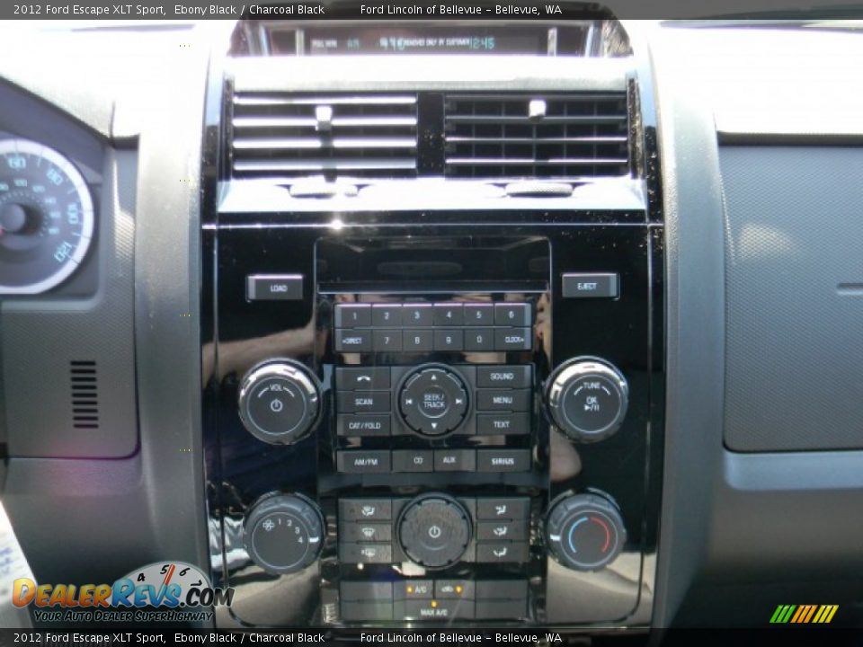2012 Ford Escape XLT Sport Ebony Black / Charcoal Black Photo #9
