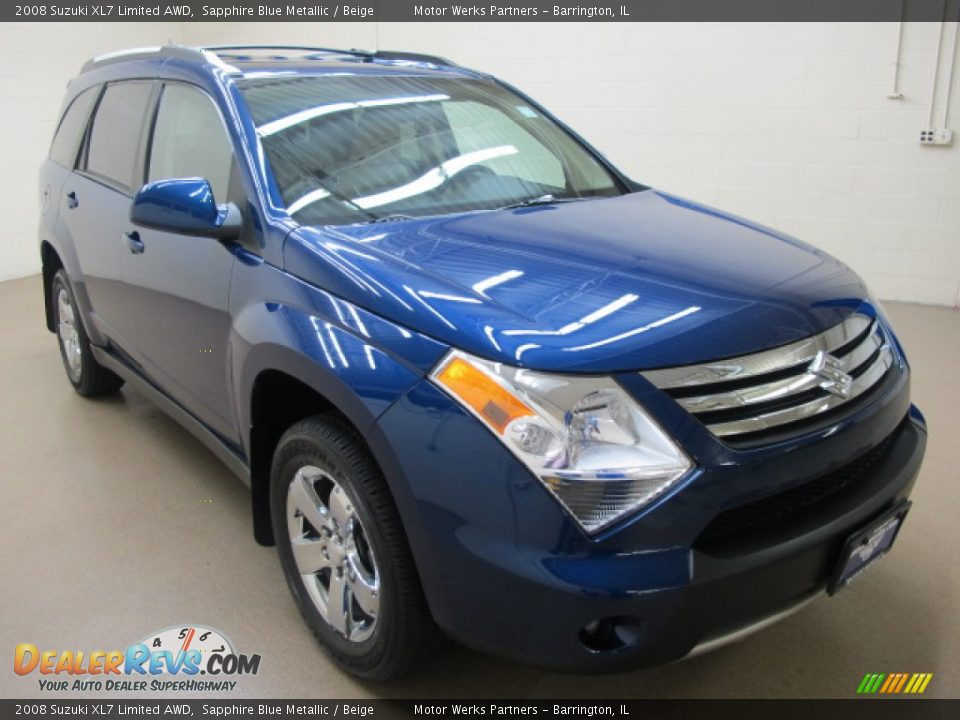 2008 Suzuki XL7 Limited AWD Sapphire Blue Metallic / Beige Photo #1