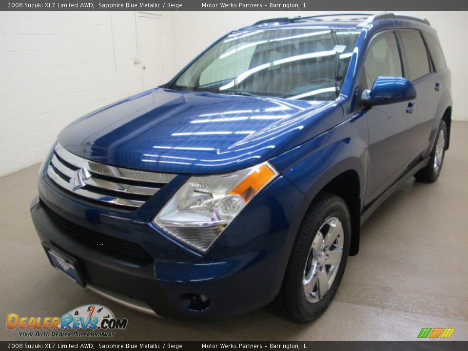 2008 Suzuki XL7 Limited AWD Sapphire Blue Metallic / Beige Photo #4
