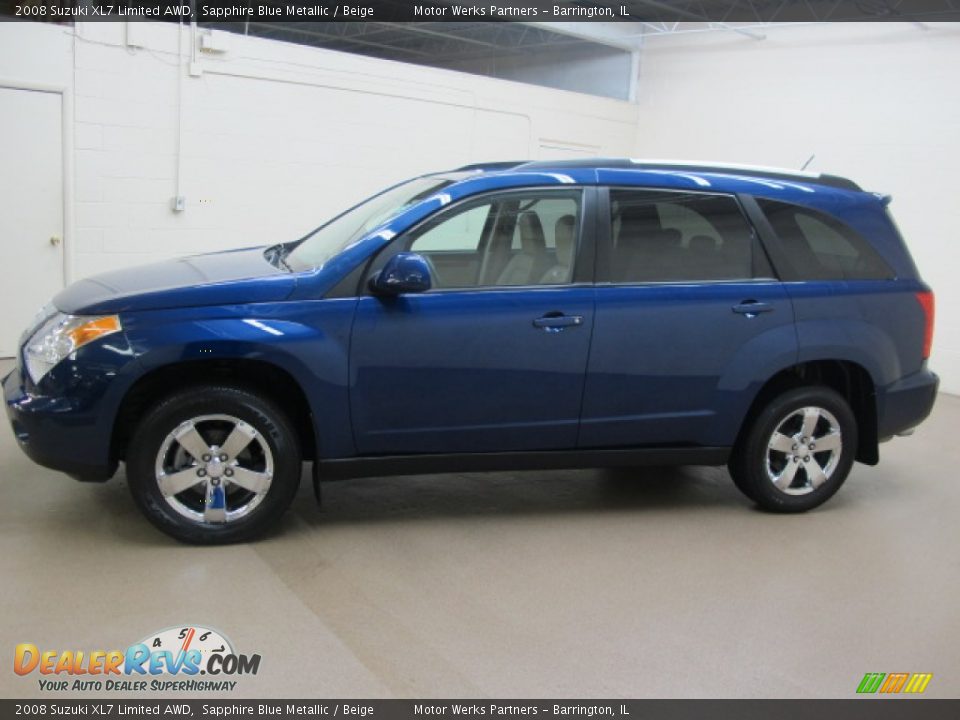 2008 Suzuki XL7 Limited AWD Sapphire Blue Metallic / Beige Photo #5