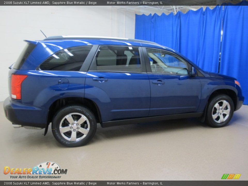 2008 Suzuki XL7 Limited AWD Sapphire Blue Metallic / Beige Photo #10